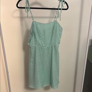 Mint Green Polka Dot Dress